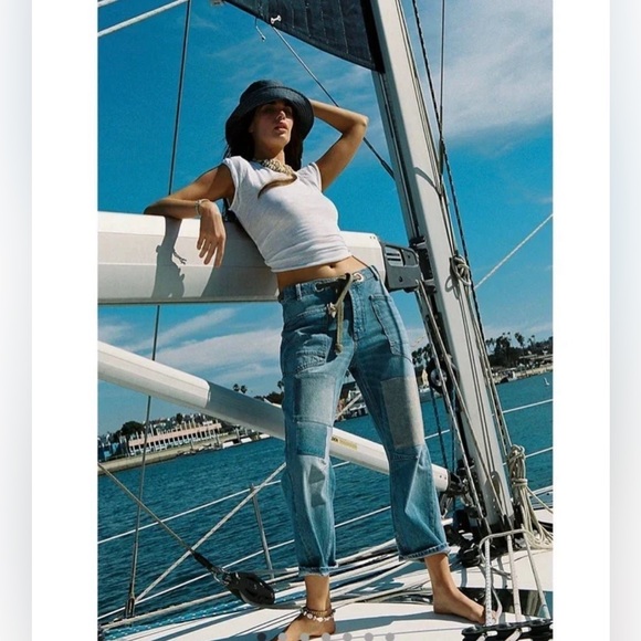 We The Free Denim - Free People moxie pull on barrel jeans 27